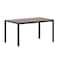 Flash Furniture Gray/Gray 55in x 31in Outdoor Patio Dining Table SB-TB269-GRY-GG - alternate 2